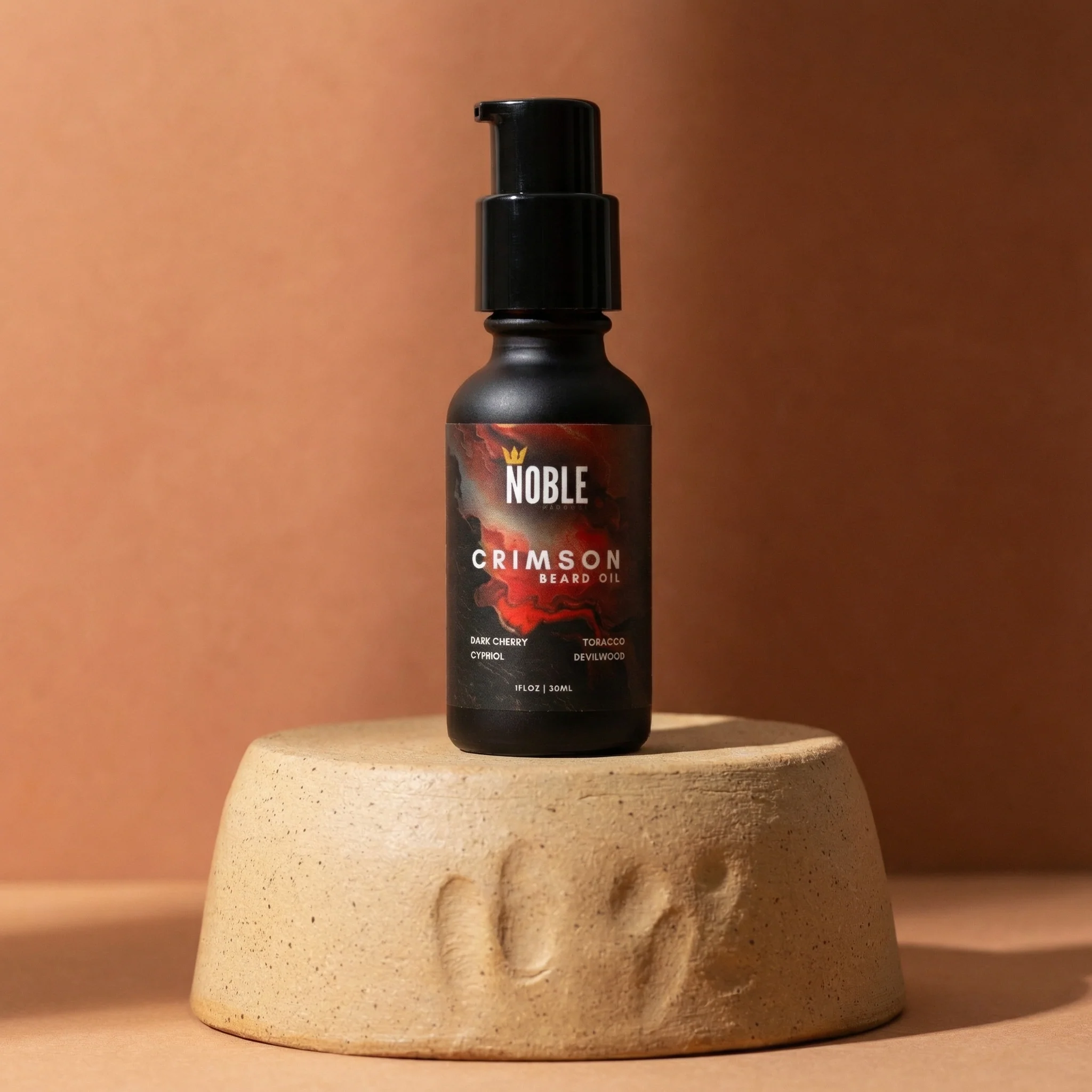 CRIMSON BEARD CARE SYSTEM | Deep Conditioning | Dark Cherry & Tobacco | 4-Piece Set - Image 6