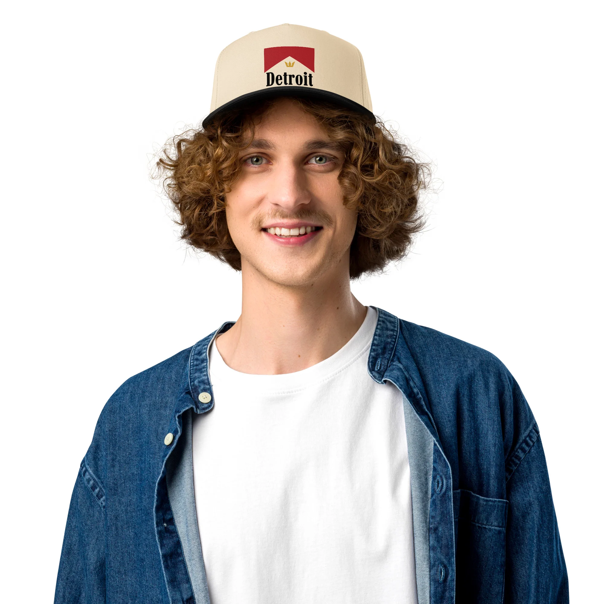 Detroit Royal Embroidery 5 panel cap - Image 2