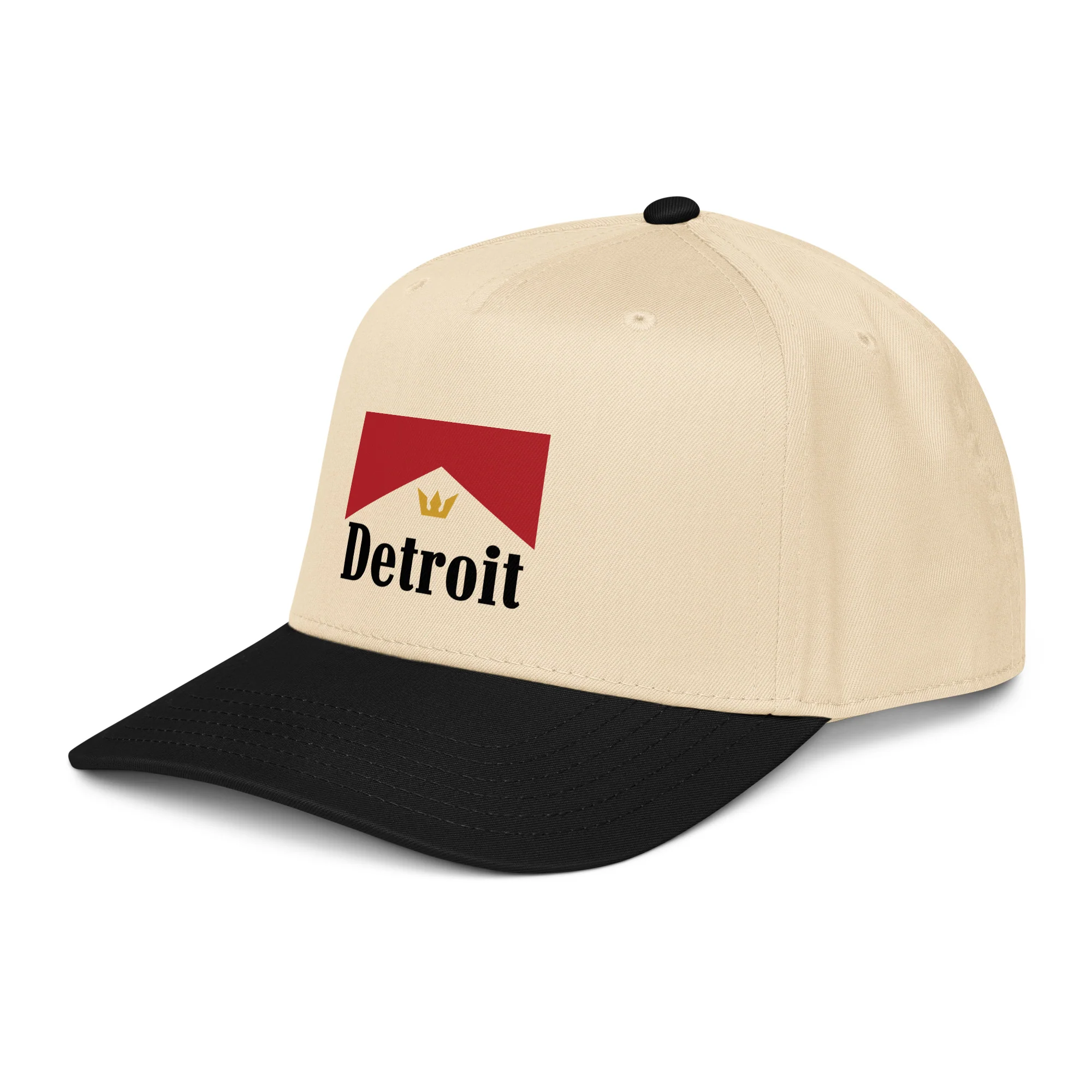 Detroit Royal Embroidery 5 panel cap - Image 3