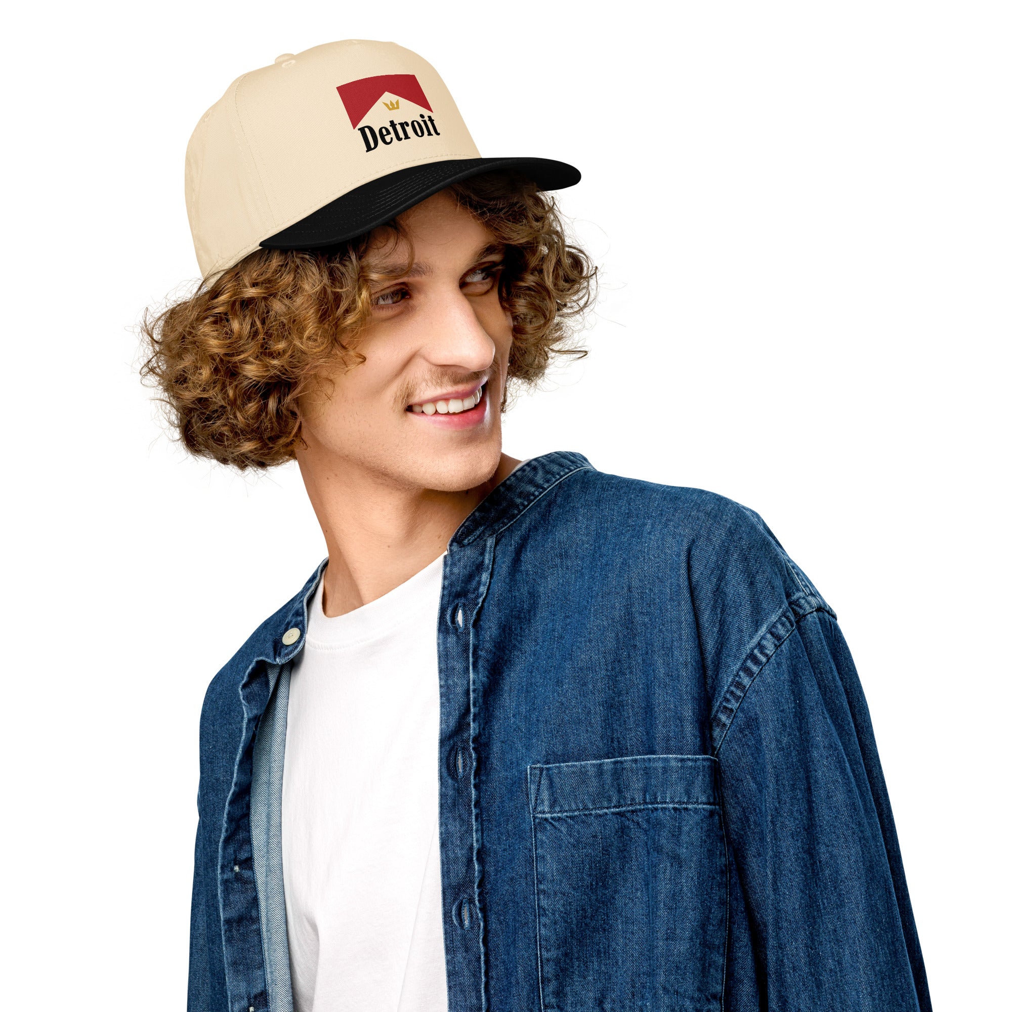 Detroit Royal Embroidery 5 panel cap - Image 7