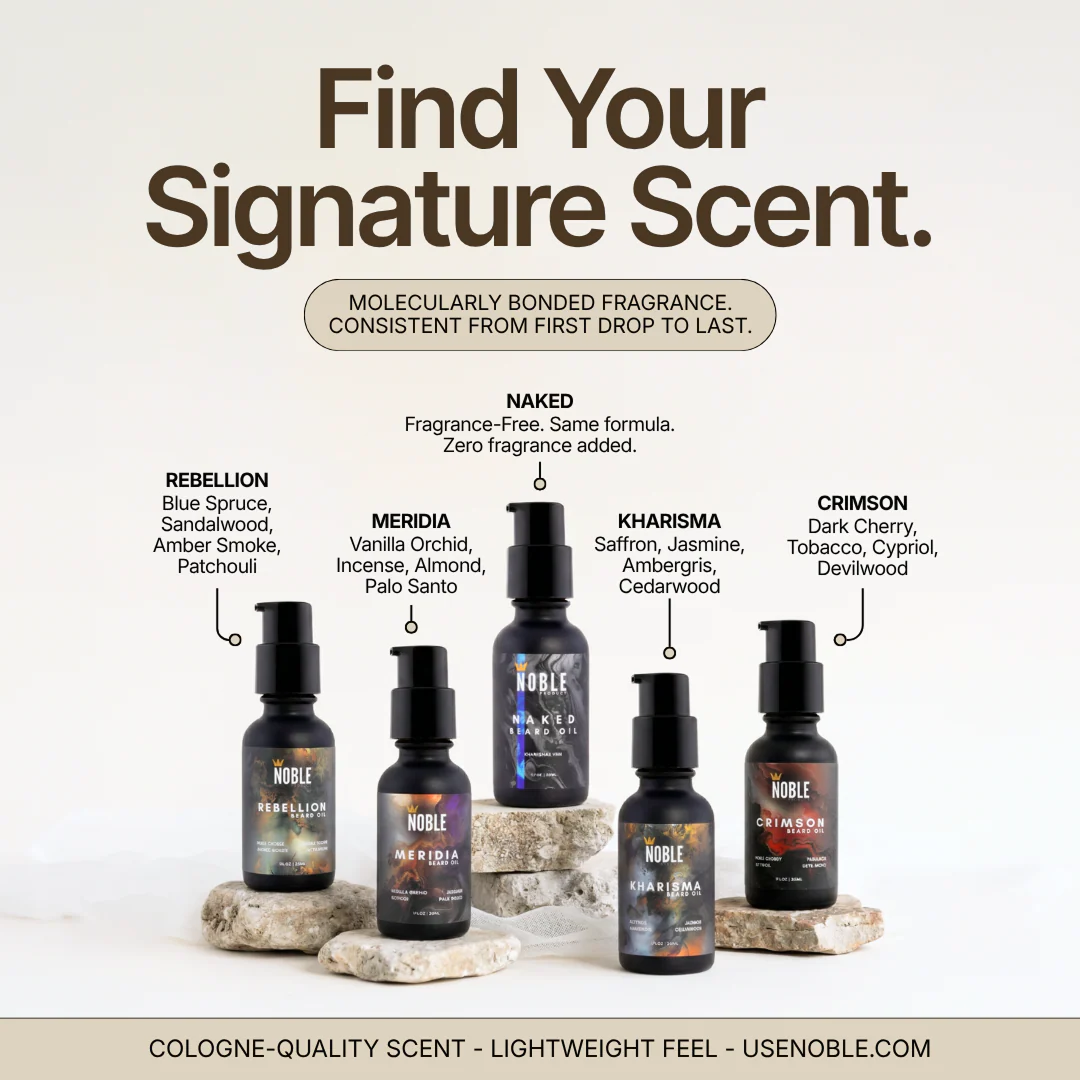NOBLE BEARD OIL COLLECTION | 5 Amazing Scents With Cloudberry - Image 3