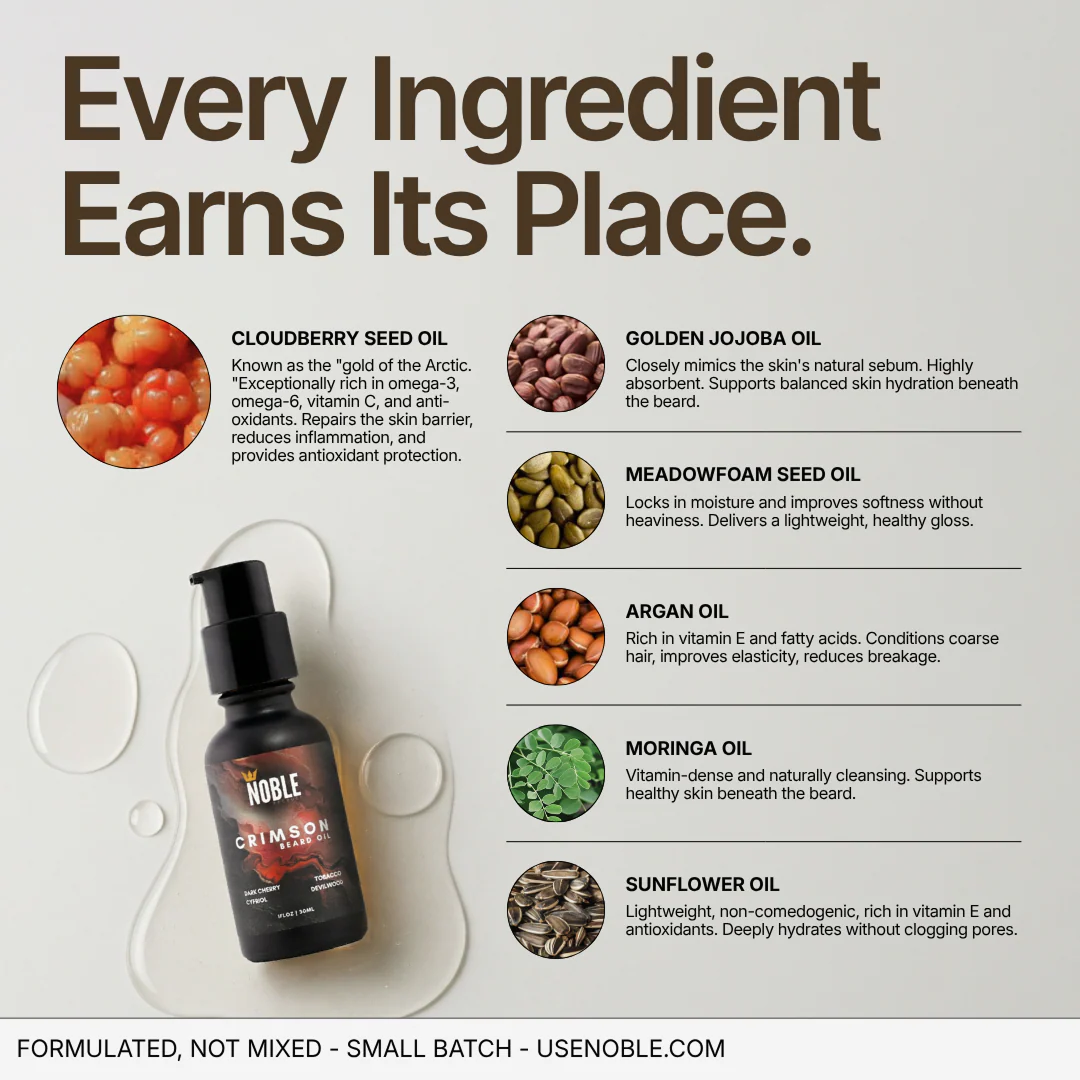 NOBLE BEARD OIL COLLECTION | 5 Amazing Scents With Cloudberry - Image 4