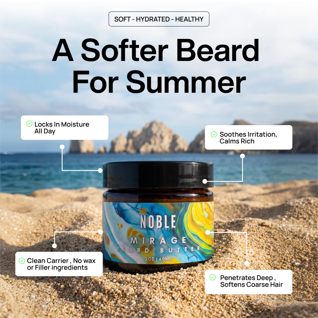 MIRAGE BEARD BUTTER | Conditioning | Bergamot & Sea Coconut | 2 oz - Image 3
