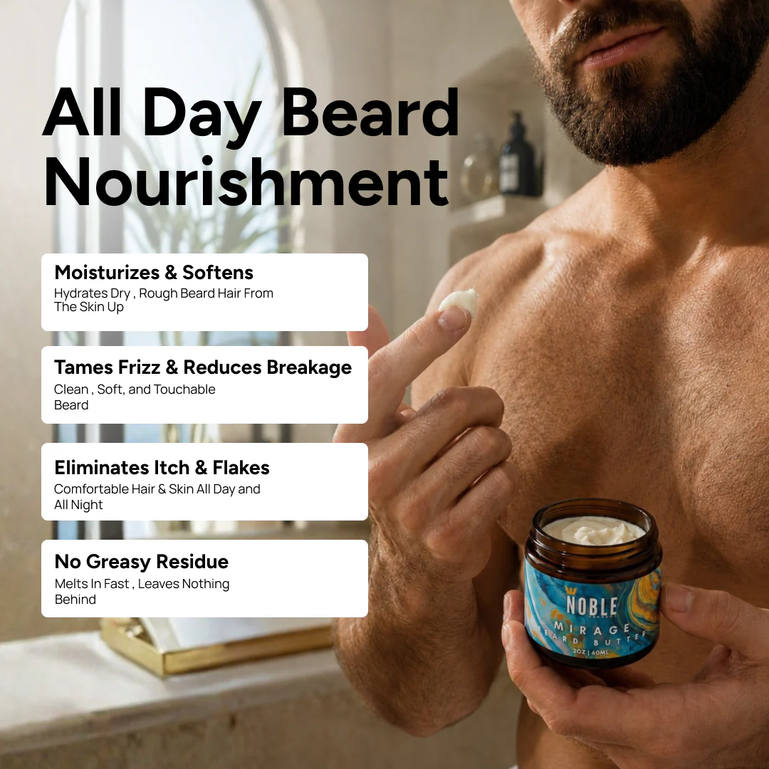 MIRAGE BEARD BUTTER | Conditioning | Bergamot & Sea Coconut | 2 oz - Image 6