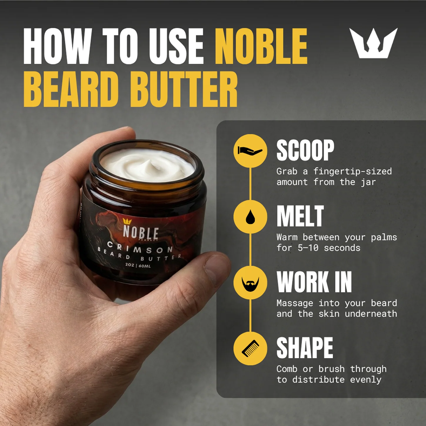 NOBLE BEARD BUTTER SAMPLER | Scent Discovery | 4-Piece Variety Set - Image 3