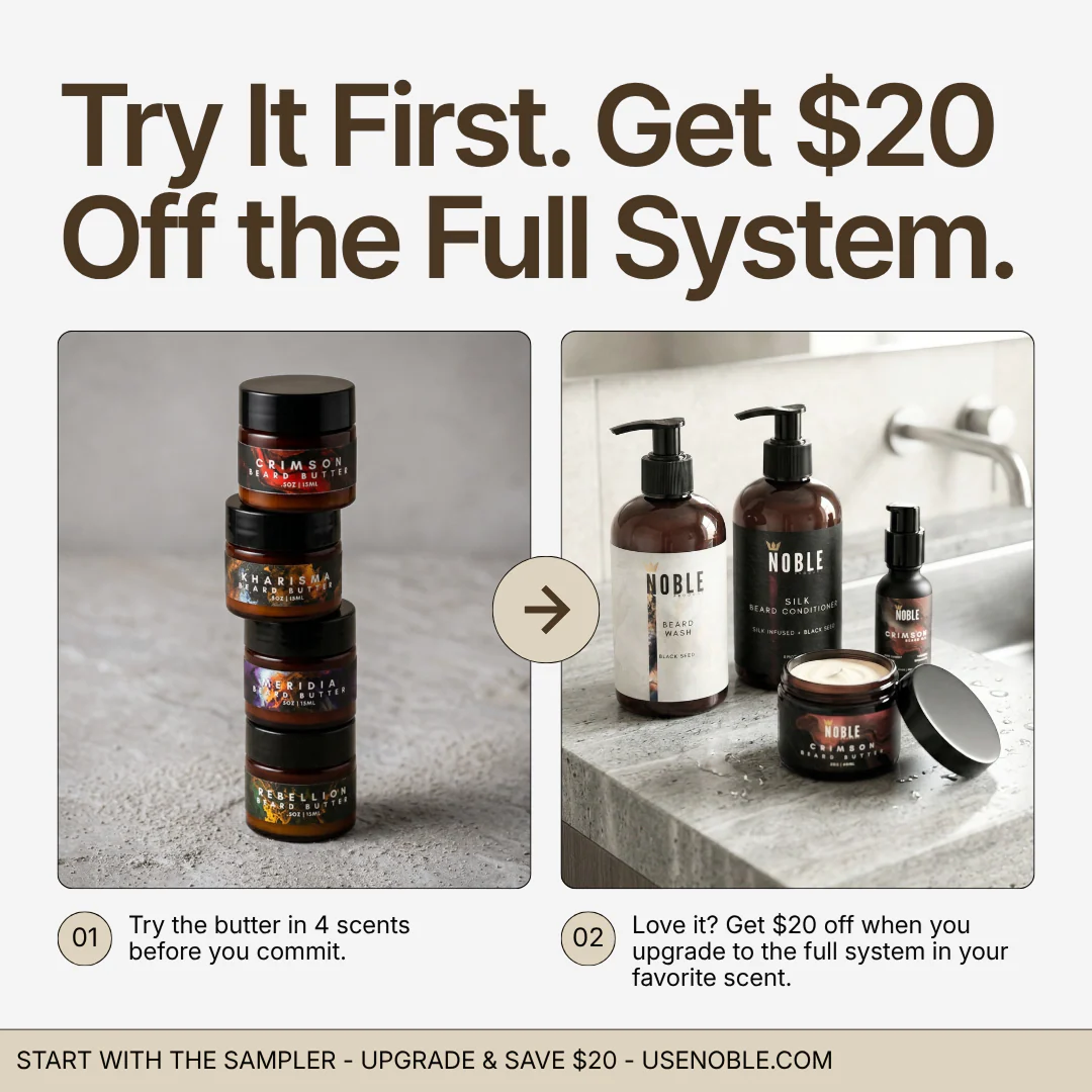 NOBLE BEARD CARE COMBO | Beard Butter & Beard Oil Set - Image 7