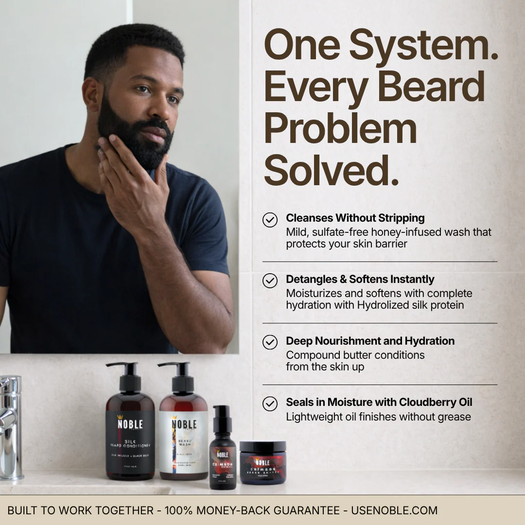 NOBLE BEARD CARE SYSTEM | Deep Conditioning | 4-Piece Set - Image 6