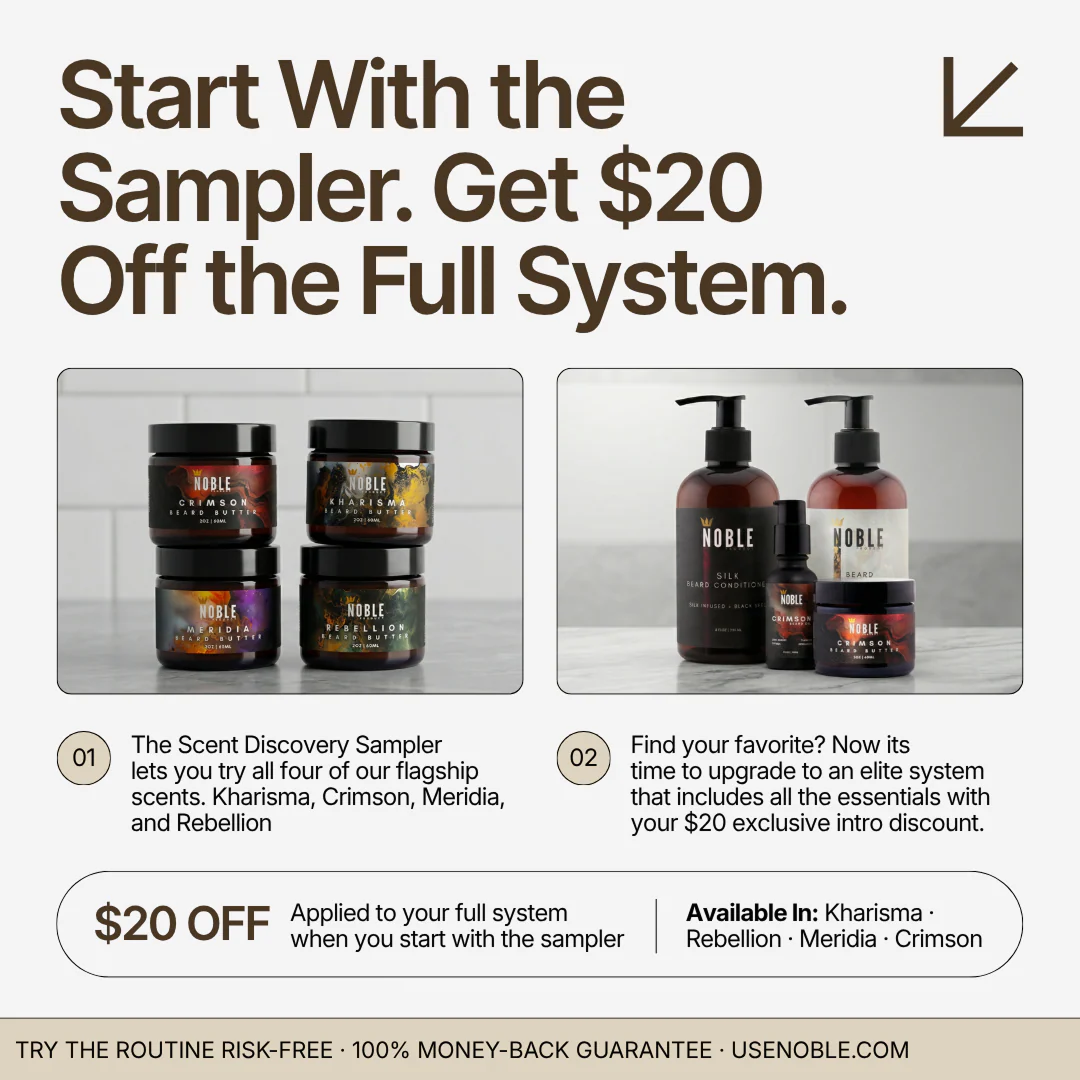 NOBLE BEARD CARE SYSTEM | Deep Conditioning | 4-Piece Set - Image 8