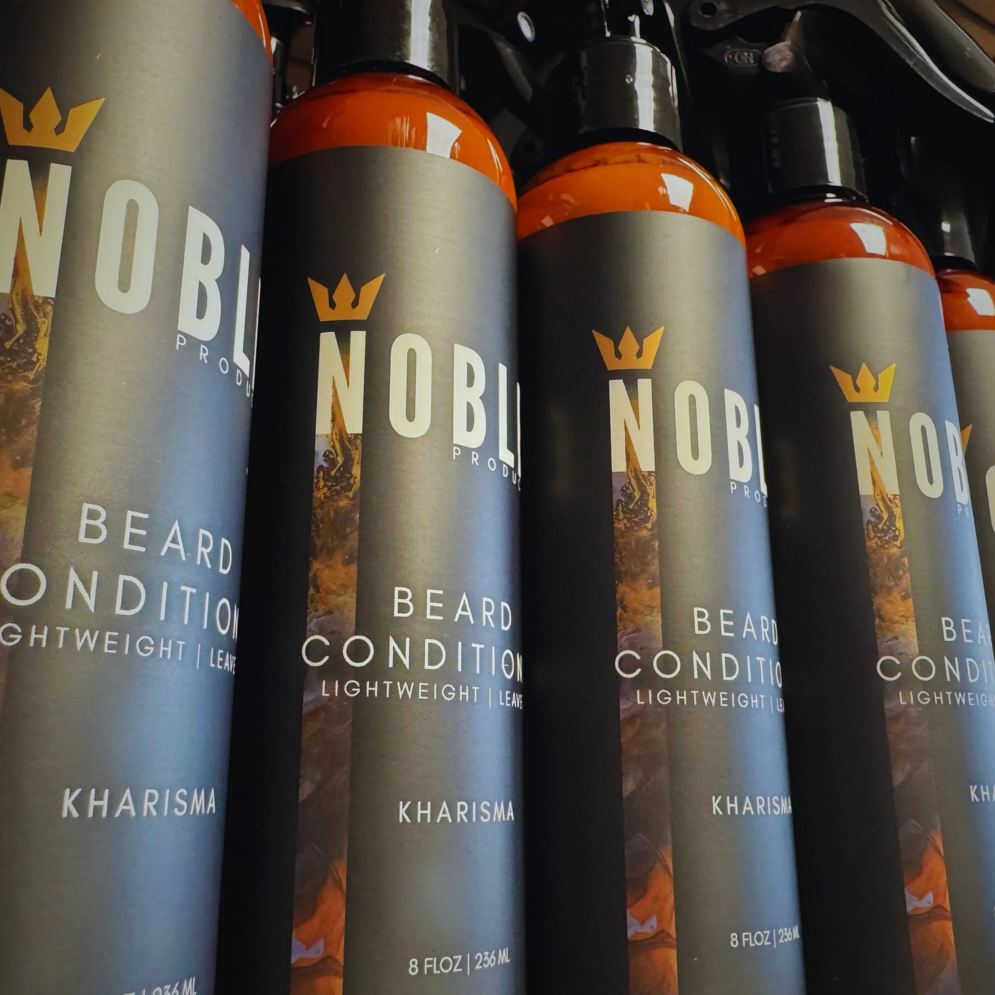 Noble Leave-In Beard Conditioner Spray – 8oz Daily Softener for Coarse Beards with Cloudberry & Broccoli Seed Oil | Limited Edition Kharisma Scent - Image 3