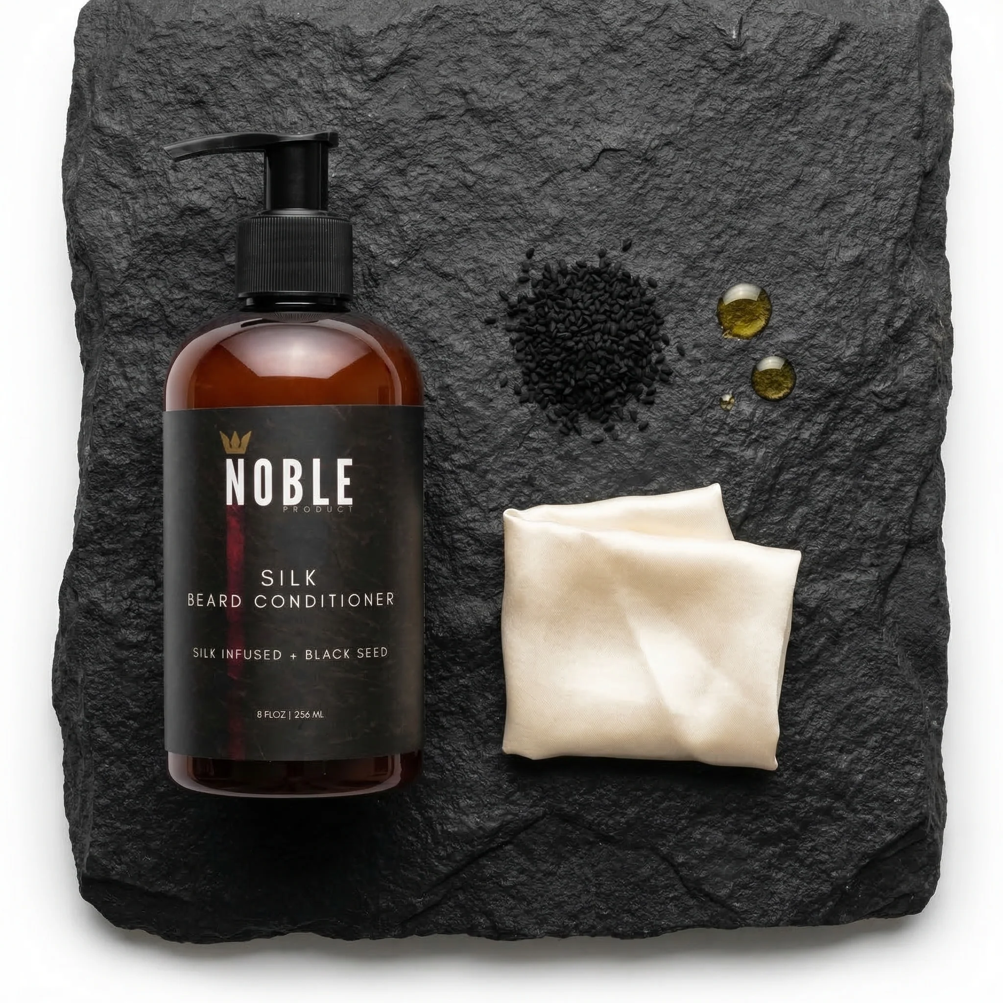 SILK INFUSED BEARD CONDITIONER | Deep Conditioning | Silk & Black Seed Oil | 8 oz - Image 5